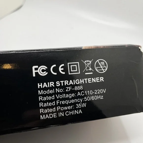 Hair Stylist‎ Hair Straightener, Purple/Gray, ZF-888 Brand New - Picture 4 of 8